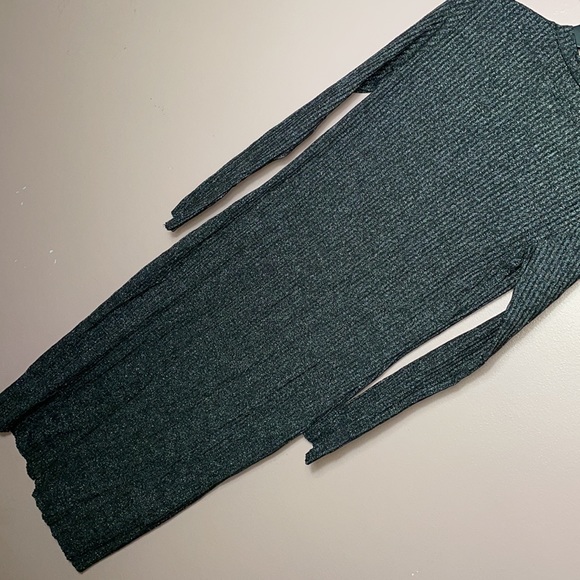 ENZA COSTA
Lurex Sweater Rib Cardigan Midi Dress - Picture 5 of 6